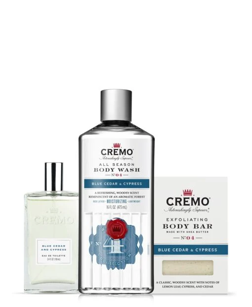 Blue Cedar & Cypress Grooming Bundle