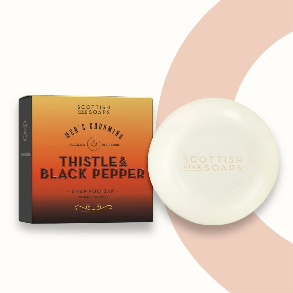 Thistle & Black Pepper Shampoo Bar 100g 3 Thistle & Black Pepper Shampoo Bar 100g